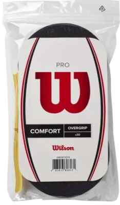Brand New Wilson Pro Overgrip Comfort  30 Pack Tennis Over Grip -  Black-image