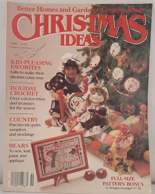 Better Homes and Gardens Creative Ideas Magazine Christmas Ideas 1985 -image