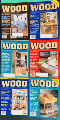 Wood Magazine * Issue No. 27, 28, 29, 30, 31, 32 (1989) * Better Homes & Gardens-image