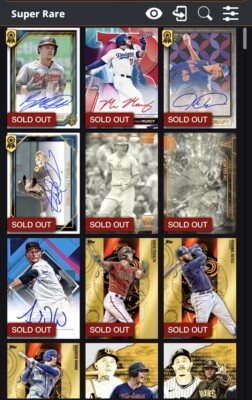 Topps Bunt Digital Card - Pick Any Super Rare - $2 Each - Over 220+ Available-image