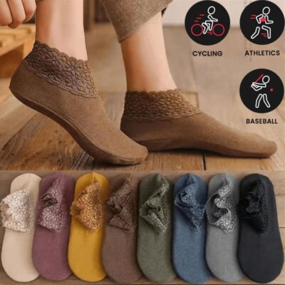 5 Pairs Women's Lace Trim Casual Ankle Socks – Stylish & Comfortable Daily Socks-image