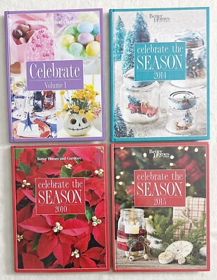 Celebrate The Season Book Lot Of 4 Better Homes & Gardens - Christmas, Seasonal-image