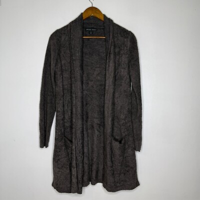 Barefoot Dreams S Brown Open Front Cardigan Cozy Chic Soft Lounge Essential 428-image