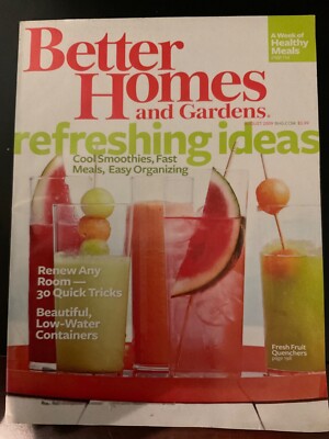 Better Homes and Gardens Magazine August 2009 - Refreshing Ideas - Very Good Con-image