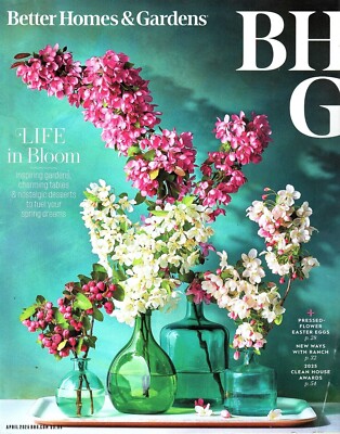 Better Homes and Gardens April 2025 Magazine Featuring Spring Floral-image