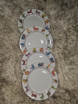 Pier 1 Imports Chinese Zodiac Horoscope Salad Dessert Plate 8
