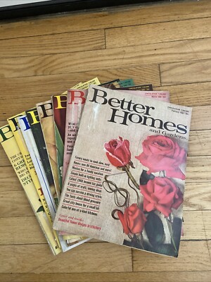 BETTER HOMES AND GARDENS Magazine Lot  Of 9 1968 Feb April June July Vintage-image
