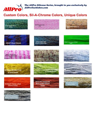 Silicone Skirt Tab, Jig Skirts, Sil-A-Chrome, Custom Colors; Free Ship over $26-image