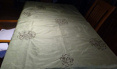 Pier 1 Imports Flower Artist Design Table Cloth Clear Color-image