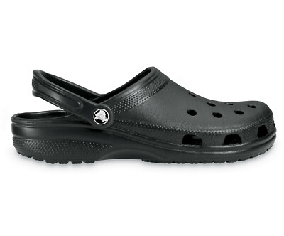 Ultra-Light Unisex Black White Cozy Crocs Classic Clog Slip-On for Comfort-image