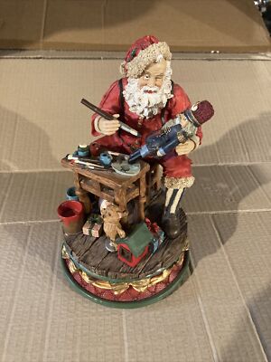Vintage Santa Painting Toys Wind up “Have Yourself A Merry Lil Christmas”-image