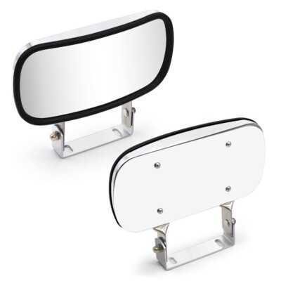 Over-The-Door Convex Mirror Stainless Steel Peterbilt, Kenworth Freightliner 4x8-image