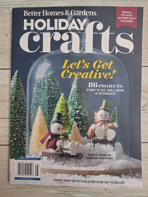 Better Homes & Gardens Holiday Crafts December 2024 Magazine free shipping-image