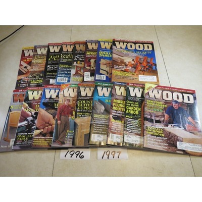WOOD MAGAZINE Better Homes and Gardens 1996 1997 Lot of 17, issues # 85 - # 102-image