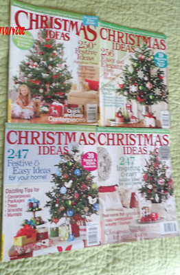 Better Homes and Gardens Christmas Ideas Magazine 2008 2009 2010 2011 LOT 4-image
