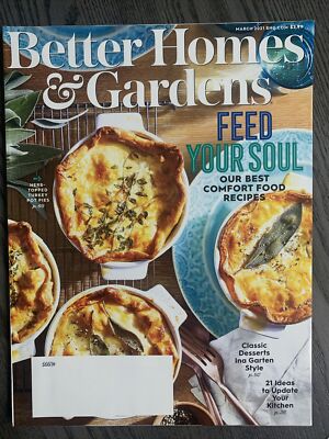 NEW Better Homes & Gardens March 2021 Feed Your Soul, Comfort Food & More-image