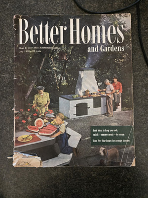 Better Homes And Gardens July 1948 Good Magazine -image