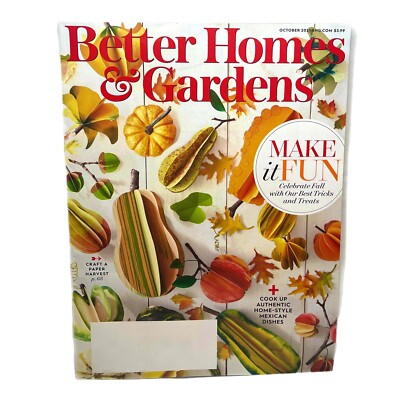 Better Homes Gardens October 2021 House Home Shelter Magazine BHG Fall Autumn-image