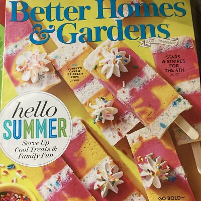 🏡 Better Homes & Gardens Magazine July/August 2022, Back Issue-image