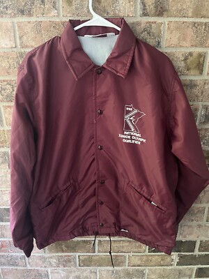 Medium Vintage Made in USA 90's Minnesota National Junior Olympic Bomber Jacket-image