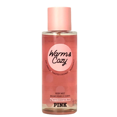 VICTORIA’S SECRET PINK WARM & COZY FRAGRANCE BODY MIST SPRAY SPLASH 8.4 oz-image