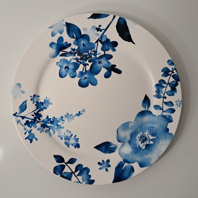 Azure Floral Dinner Plate 11