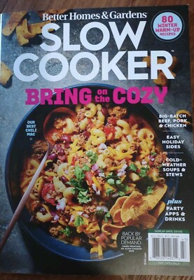 Better Homes & Gardens Magazine Slow Cooker 80 Winter Warm Up Recipes 2025-image