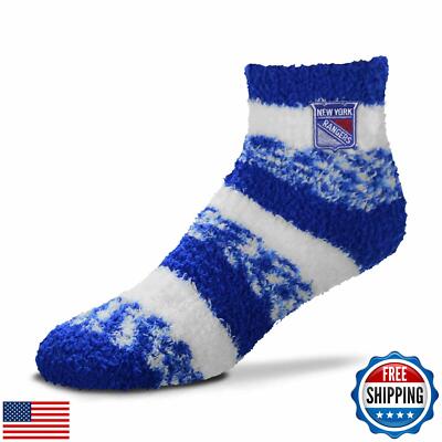 For Bare Feet NHL Unisex Cozy Sleep Socks, Fuzzy Ankle Length Plush And Soft,-image