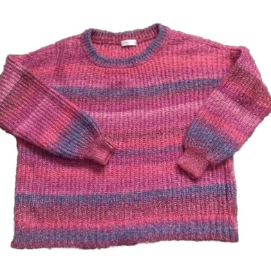 retrology sweater ombré pink and purple women's medium super soft 90s vibe-image