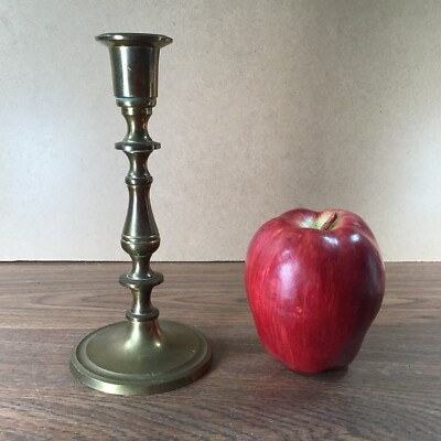 Vintage Solid Brass Candlestick Holder 7