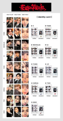 &TEAM Japan 3rd SINGLE  月狼 Go in Blind JAPAN BABY WOLF Ver Solo  Photo card-image