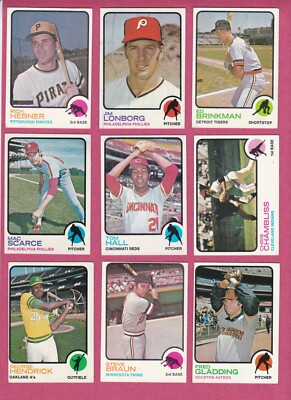 1973 Topps Baseball Cards - EX to EXMT commons to complete your set-image