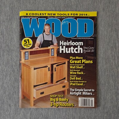 WOOD Better Homes & Garden Magazine 223 Dec 2013/Jan 2014 Heirloom Hutch-image