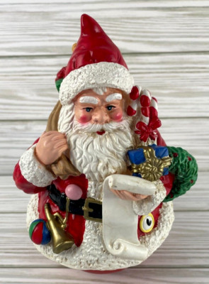 Vintage Musical Santa Claus with Presents Rotating Figurine by R.O.C.-image