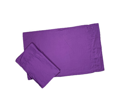Better Homes & Gardens Pair Pillowcases 100% Cotton Solid Purple 2 Bedding-image