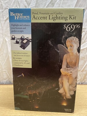 Better Homes Garden Pond Fountain Accent Light Kit New Without Transformer-image