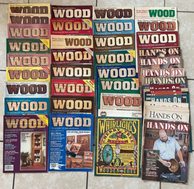 Lot Of 47 Woodworking Magazines Wood Better Homes Hands On 84 - 89 Patterns-image