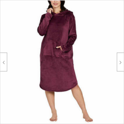 32 DEGREES Heat Cozy Plush Sleep Lounger, size S COLOR WINE-image