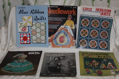 Vintage BETTER HOMES & GARDENS Woman's Day Sewing Crafts Magazine Lot of 6 B-image