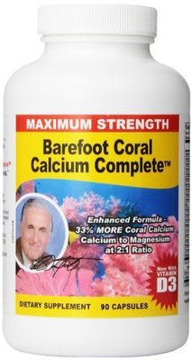 Barefoot Coral Calcium Complete - Bob Barefoot 90 Caps - 1500mg Coral Calcium-image