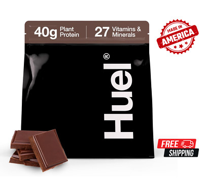 Huel Black  Chocolate – 17 Servings – 40g Vegan Complete Protein Meal - USA-image