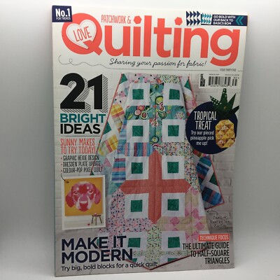 Better Homes and Gardens Love Patchwork & Quilting Magazine #35 2016 Free Ship -image