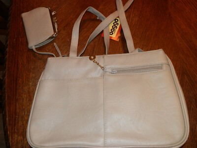 NWT Baggo Imports Contemporary Classics Faux Leather Bag w/Wallet, Soft, 9x13x4