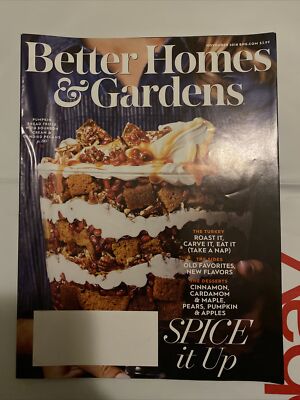 BETTER HOMES & GARDENS MAGAZINE NOVEMBER 2018 SPICE IT UP 156 PAGES FREESHIP -image