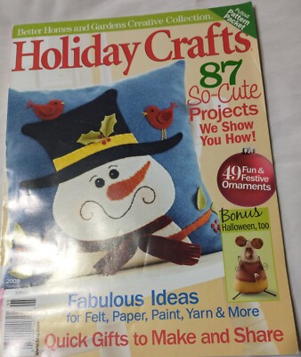 Better Homes & Gardens Holiday Crafts Magazine  Halloween Christmas 1990 Trims-image