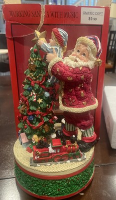 Vintage Designed & Sculptured by Jaimy Santa Music Wind Up Tested & Working-image