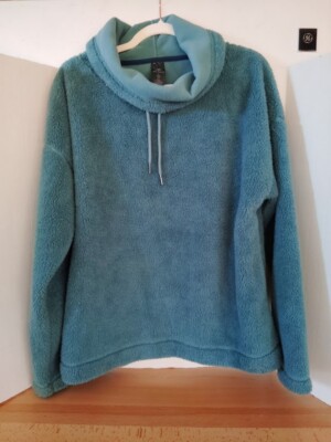 Cozy Fleece Pullover Aqua Tunic Women's By Champion Large-image