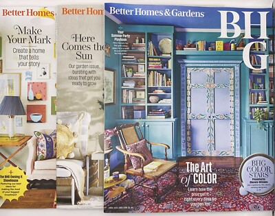 Better Homes and Gardens magazines Lot of 3  April May June 2024 BHG Like New-image