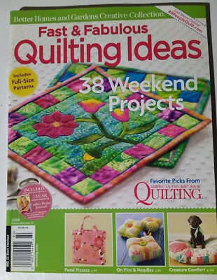 2008 Better Homes & Gardens Quilts & Gifts Magazine Creative Collection #Q87-image