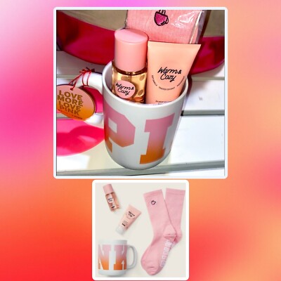 Victoria's Secret PINK WARM & COZY Lotion Mist Cozy Socks Mug Gift Set-image